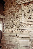 Khajuraho - Visvanatha temple, inside of the sandara passage 